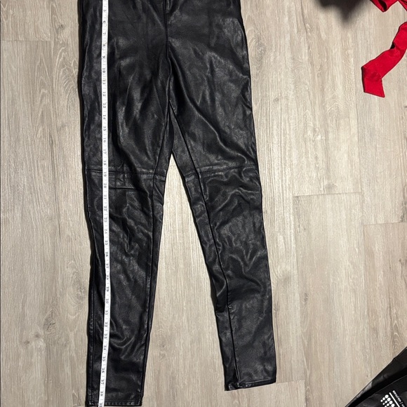 Divided Black Faux Leather Pants - Picture 3 of 5